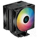 DeepCool AG400 Digital Plus processzor hűtő (120 mm, PWM, 500-2100 RPM, hidrodinamikus csapágy, címezhető RGB, fekete)