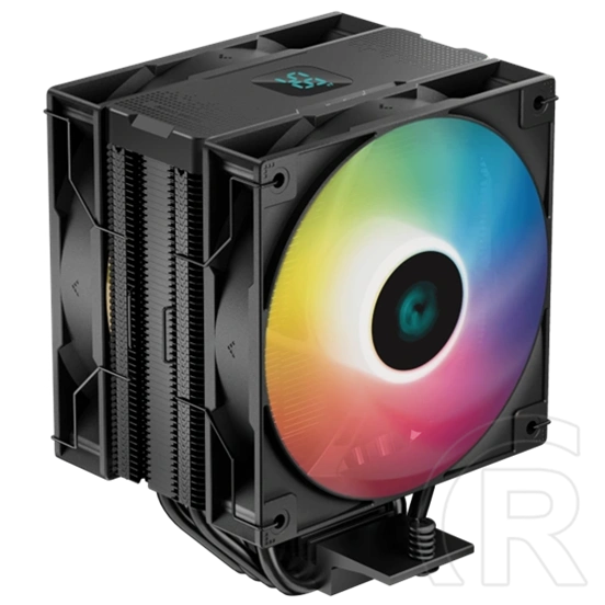 DeepCool AG400 Digital Plus processzor hűtő (120 mm, PWM, 500-2100 RPM, hidrodinamikus csapágy, címezhető RGB, fekete)