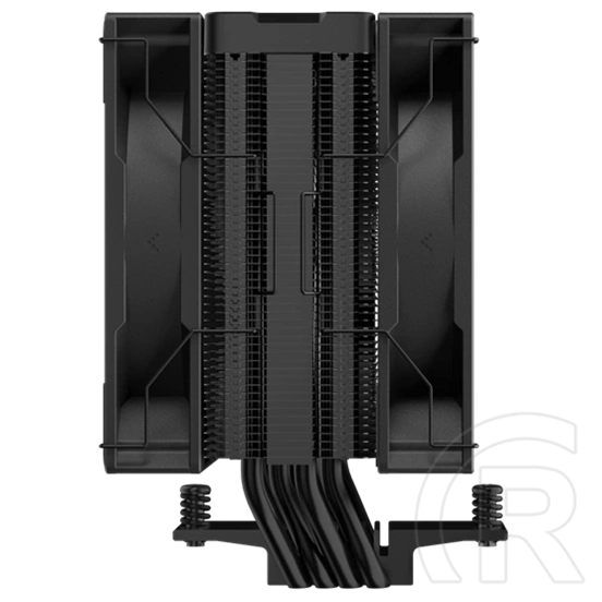 DeepCool AG400 Digital Plus processzor hűtő (120 mm, PWM, 500-2100 RPM, hidrodinamikus csapágy, címezhető RGB, fekete)