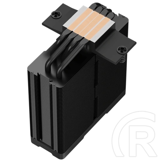 DeepCool AG400 Digital Plus processzor hűtő (120 mm, PWM, 500-2100 RPM, hidrodinamikus csapágy, címezhető RGB, fekete)