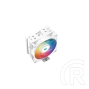 DeepCool AG400 V2 ARGB CPU hűtő (120 mm, PWM, max 2000 rpm, 31,6 dBA, hidrodinamikus csapágy, fehér)