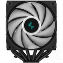 DeepCool AG620 BK ARGB CPU hűtő (2x120 mm ventilátor, PWM, max 1850 rpm, 29,4 dBA, hidraulikus csapágy, fekete)