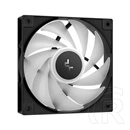 DeepCool AG620 V2 ARGB processzor hűtő (120 mm, 2 ventilátor, PWM, max 1950 rpm, 29,4 dBA, hidrodinamikus csapágy, feket