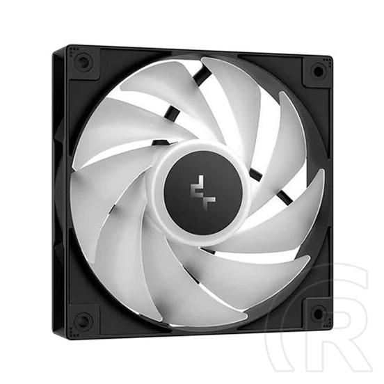 DeepCool AG620 V2 ARGB processzor hűtő (120 mm, 2 ventilátor, PWM, max 1950 rpm, 29,4 dBA, hidrodinamikus csapágy, feket