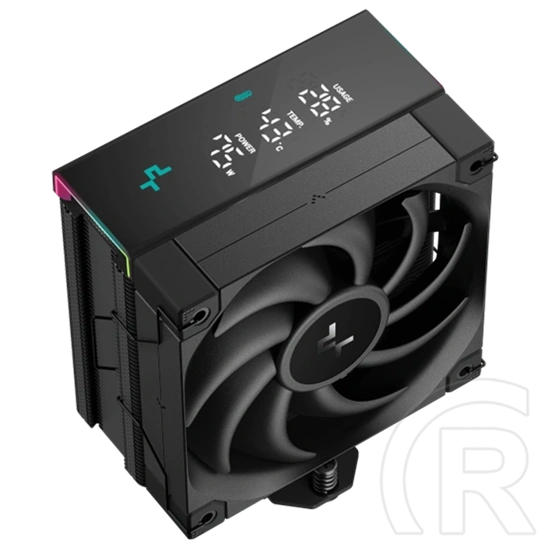 DeepCool AK400 Digital Pro CPU hűtő (120 mm, PWM, 500-1750 rpm, ?25 dB(A), ARGB, fekete)