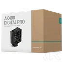 DeepCool AK400 Digital Pro CPU hűtő (120 mm, PWM, 500-1750 rpm, ?25 dB(A), ARGB, fekete)