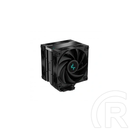DeepCool AK400 Zero Dark Plus CPU hűtő (120 mm ventilátor, PWM, max 1650 rpm, 28 dBA, FDB csapágy, fekete)