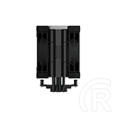 DeepCool AK400 Zero Dark Plus CPU hűtő (120 mm ventilátor, PWM, max 1650 rpm, 28 dBA, FDB csapágy, fekete)