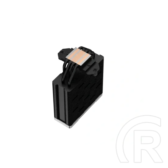 DeepCool AK400 Zero Dark Plus CPU hűtő (120 mm ventilátor, PWM, max 1650 rpm, 28 dBA, FDB csapágy, fekete)