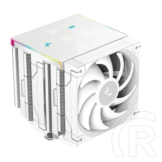 DeepCool AK620 Digital Pro WH processzor hűtő (120 mm, PWM, max 1750 rpm, 25 dBA, fehér)