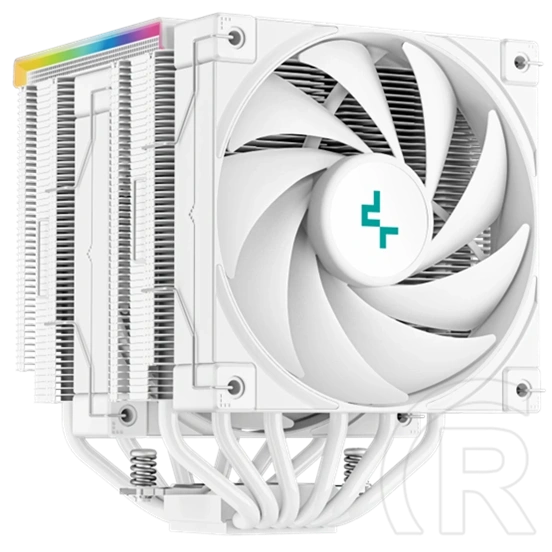 DeepCool AK620 Digital processzor hűtő (120 mm, 1850 rpm, 28 dB, FDB, RGB, digitális kijelző, fehér)