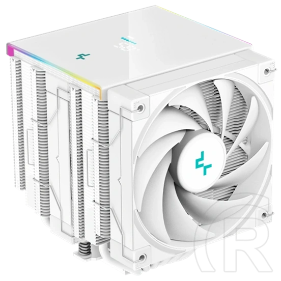 DeepCool AK620 Digital processzor hűtő (120 mm, 1850 rpm, 28 dB, FDB, RGB, digitális kijelző, fehér)