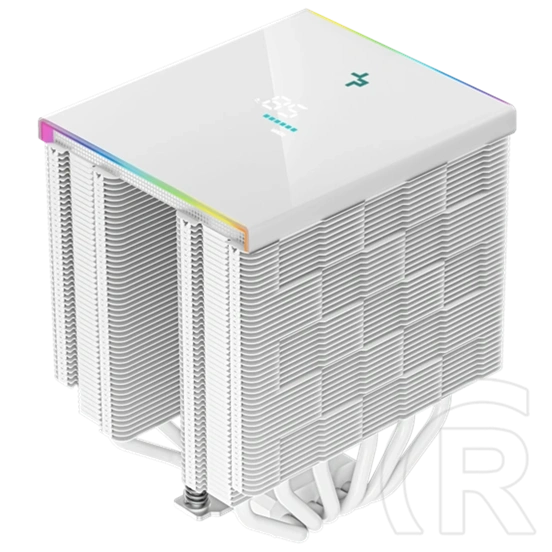 DeepCool AK620 Digital processzor hűtő (120 mm, 1850 rpm, 28 dB, FDB, RGB, digitális kijelző, fehér)