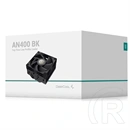 DeepCool AN400 BK CPU hűtő (92 mm, PWM, max 2950 rpm, 4 heatpipe, FDB, 23,6 dB, fekete)
