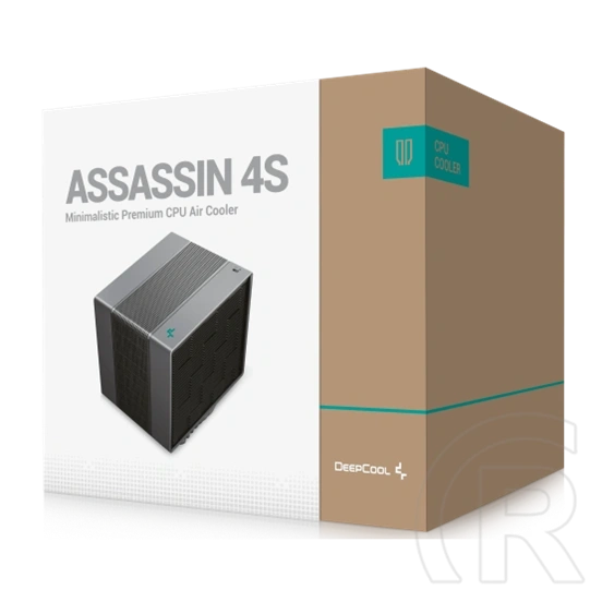 DeepCool Assassin 4S CPU hűtő (140 mm, PWM, max 1800 rpm, 29,3 dBA, FDB, fekete)