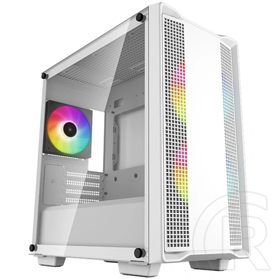 DeepCool CC360 ARGB (midi torony, Micro-ATX, Mini-ITX, ablakos, fehér)