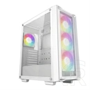 DeepCool CC560 Mesh V2 ház (Midi, 2x 3,5", 3x 2,5", előlapi 2x USB3.0, audio, 3+1 ventilátor, fehér)