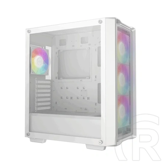 DeepCool CC560 Mesh V2 ház (Midi, 2x 3,5", 3x 2,5", előlapi 2x USB3.0, audio, 3+1 ventilátor, fehér)