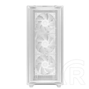 DeepCool CC560 Mesh V2 ház (Midi, 2x 3,5", 3x 2,5", előlapi 2x USB3.0, audio, 3+1 ventilátor, fehér)