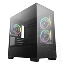 DeepCool CG380 3F (Midi, 2x 3,5", 3x 2,5", előlap: 2x USB3.0, 1x Type-C, Audio/Mic x1, 2+1 ventilátor, fekete)