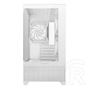 DeepCool CG380 3F ház (Midi, 2x 3,5", 3x 2,5", 2x USB 3.0, 1x Type-C, audio, 2+1 ventilátor, fehér)