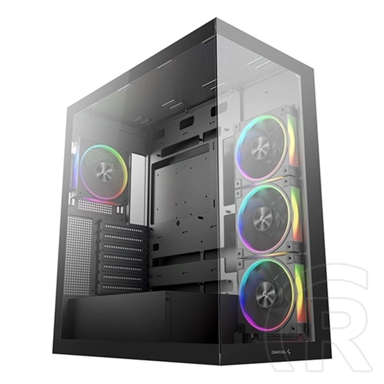 DeepCool CG580 4F V2 (E-ATX, ablakos, 4x ARGB ventilátor, fekete)