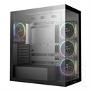 DeepCool CG580 4F V2 (E-ATX, ablakos, 4x ARGB ventilátor, fekete)