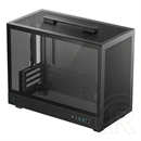 DeepCool CH160 Plus ház (Micro-ATX, 1x 3,5", 1x 2,5", előlap: 2x USB3.0, 1x USB-C, audio, ventilátorok: 0, fekete)