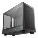 DeepCool CH160 Plus ház (Micro-ATX, 1x 3,5", 1x 2,5", előlap: 2x USB3.0, 1x USB-C, audio, ventilátorok: 0, fekete)