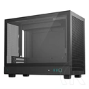 DeepCool CH160 Plus ház (Micro-ATX, 1x 3,5", 1x 2,5", előlap: 2x USB3.0, 1x USB-C, audio, ventilátorok: 0, fekete)