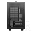 DeepCool CH160 Plus ház (Micro-ATX, 1x 3,5", 1x 2,5", előlap: 2x USB3.0, 1x USB-C, audio, ventilátorok: 0, fekete)