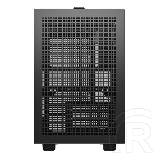DeepCool CH160 Plus ház (Micro-ATX, 1x 3,5", 1x 2,5", előlap: 2x USB3.0, 1x USB-C, audio, ventilátorok: 0, fekete)