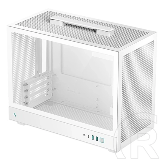 DeepCool CH160 Plus ház (Micro-ATX, fehér, 1x 3,5", 1x 2,5", előlapi: 2x USB3.0, 1x USB-C, audio)
