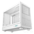 DeepCool CH160 Plus ház (Micro-ATX, fehér, 1x 3,5", 1x 2,5", előlapi: 2x USB3.0, 1x USB-C, audio)