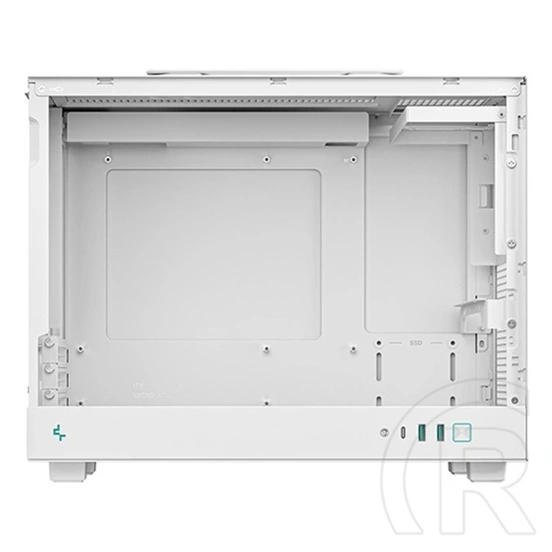 DeepCool CH160 Plus ház (Micro-ATX, fehér, 1x 3,5", 1x 2,5", előlapi: 2x USB3.0, 1x USB-C, audio)