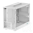 DeepCool CH160 Plus ház (Micro-ATX, fehér, 1x 3,5", 1x 2,5", előlapi: 2x USB3.0, 1x USB-C, audio)