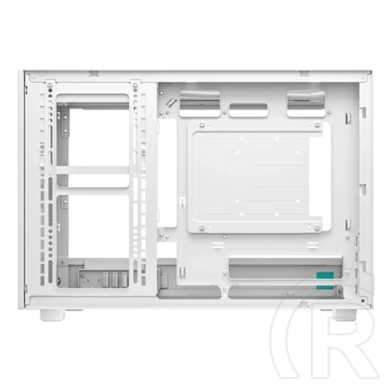 DeepCool CH260 ház (Micro-ATX, 1x 3,5", 1x 2,5", előlapi: 2x USB3.0, 1x USB-C, audio, ventilátor nélkül, fehér)