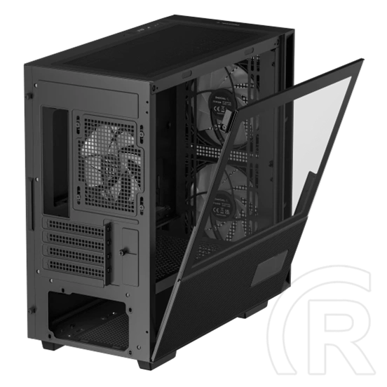 DeepCool CH360 Digital (Micro Tower, Micro-ATX, ablakos, 2x140/1x120 ventilátorok, fekete)