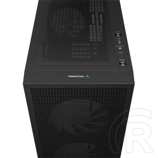 DeepCool CH360 Digital (Micro Tower, Micro-ATX, ablakos, 2x140/1x120 ventilátorok, fekete)