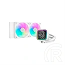 DeepCool LD240 WH vízhűtés (240 mm, 2x120 mm ventilátor, 3400 rpm, ARGB, fehér)