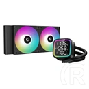 DeepCool LD240 vízhűtés (2x120 mm, 600-2400 rpm, PWM, ARGB, max. zaj 38,71 dB, fekete)