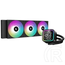 DeepCool LD360 vízhűtés (360 mm, 3x120 mm, 600-2400 rpm, ARGB, fekete)