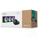 DeepCool LD360 vízhűtés (360 mm, 3x120 mm, 600-2400 rpm, ARGB, fekete)