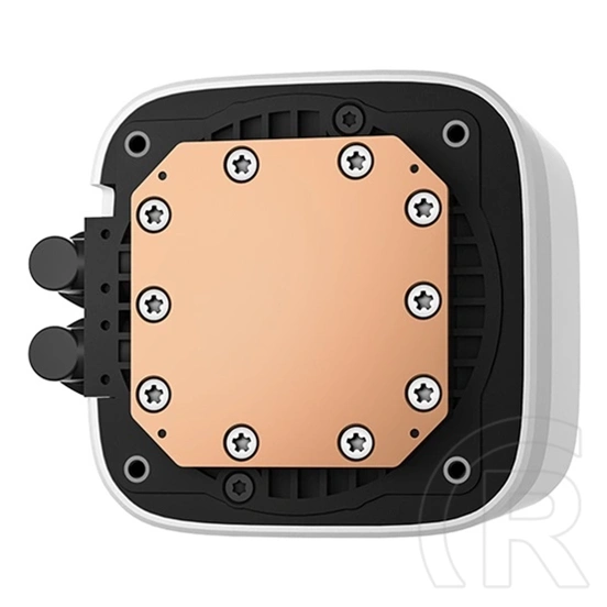 DeepCool LE240 WH V2 vízhűtés (240 mm, 2x120 mm, 500-2100 RPM, max 31,6 dBA, LED, fehér)