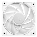 DeepCool LE240 WH V2 vízhűtés (240 mm, 2x120 mm, 500-2100 RPM, max 31,6 dBA, LED, fehér)
