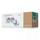DeepCool LE240 WH V2 vízhűtés (240 mm, 2x120 mm, 500-2100 RPM, max 31,6 dBA, LED, fehér)