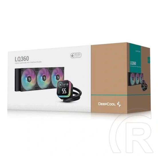 DeepCool LE360 Ultra ARGB CPU hűtő (360 mm, 3x 120 mm ventilátor, 600-2400 RPM, LED, fekete)