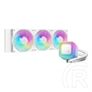DeepCool LE360 WH V2 vízhűtés (360 mm radiátor, 2x120 mm ventilátor, 500-2100 rpm, max 31,6 dBA, LED, fehér)
