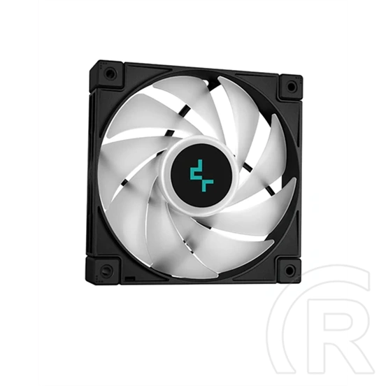 DeepCool LS520S Zero Dark vízhűtés (2x 120 mm ventilátor, 500-2250 rpm, PWM, LED, max. 32,9 dBA, fekete)