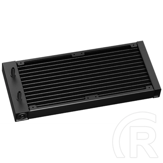 DeepCool MYSTIQUE 240 ARGB vízhűtés (2x 120 mm, 500-2150 rpm, ARGB, max 36,49 dBA, fekete)